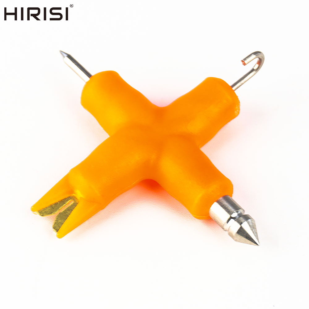 Mesh Coil Strip - 鯉釣り 4 in 1 コーティングされた編組ストリッパーリグツールプラーラインツール多目的ポータブルノッターツール釣りアクセサリー