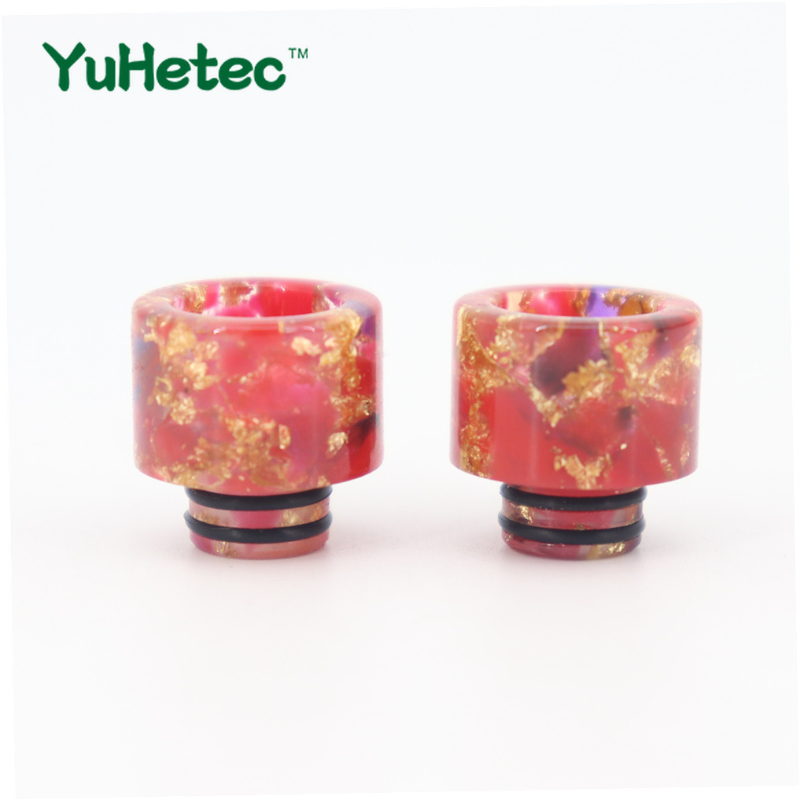 Drip Tip Resin - 2 個 510 ドリップチップ樹脂ユニバーサルマウスピースコネクタカバーマシンアクセサリー耐熱交換ランダムカラー