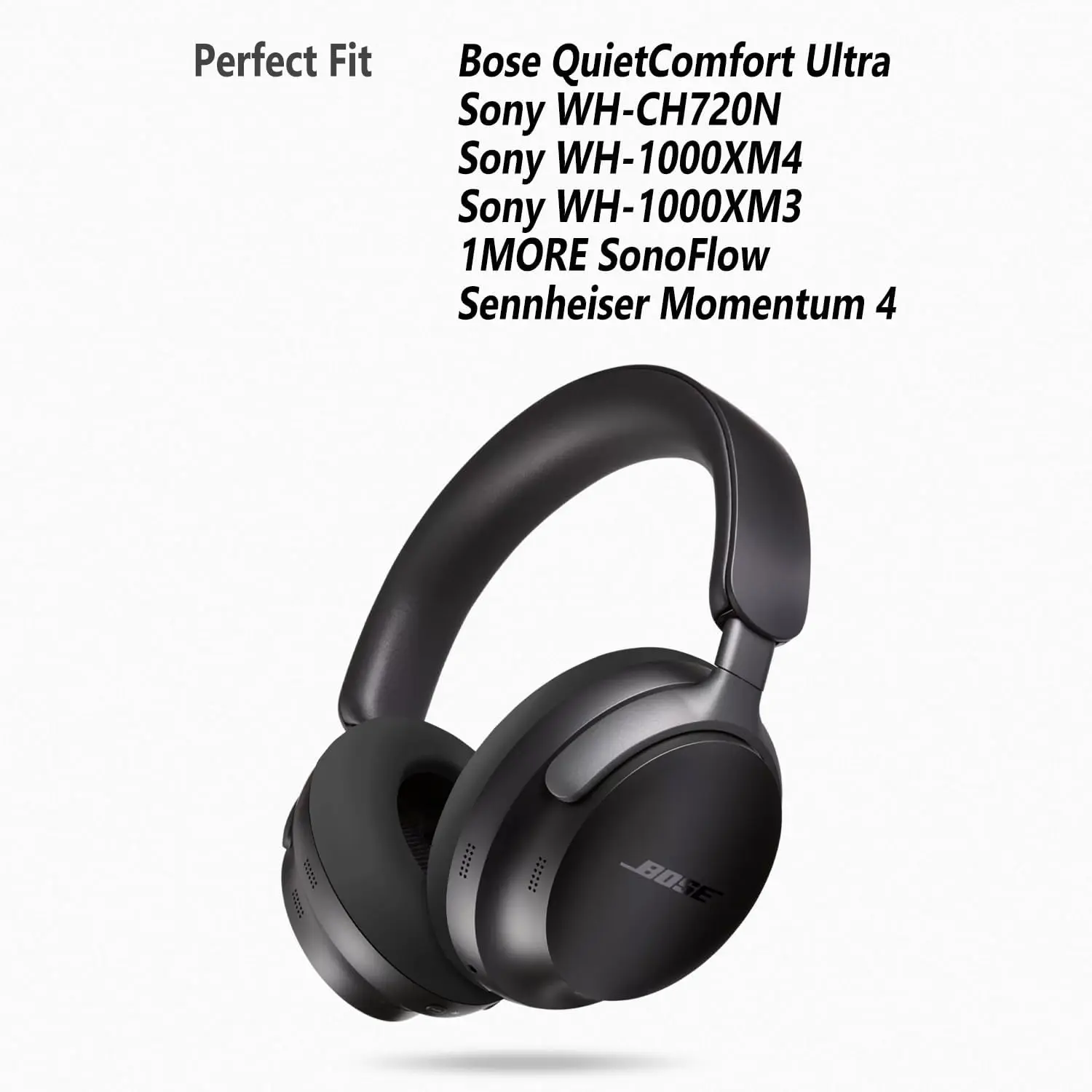 Sennheiser Headphone Momentum 4 - シリコン保護スリーブ,bose qc,ultra,Sony, WH-CH720N, WH-1000XM3,xm4,1more,sonosflow,sennheiser,Scholcuds,4ヘッドフォン