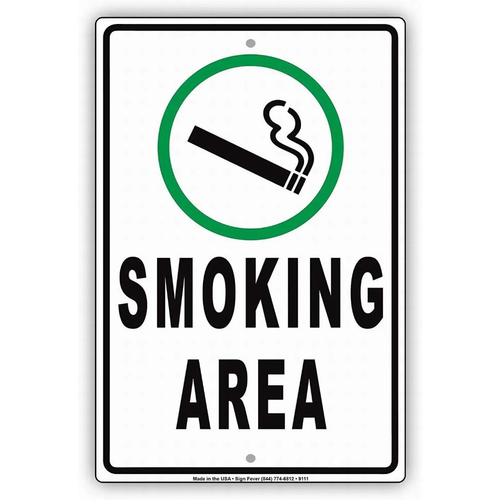 Vaping Shop - 12x16インチ ヴィンテージ安全警告ブリキ看板 喫煙・電子タバコ使用可 メタルプレート ウォールアート装飾 家庭・店舗・ビジネススペース用