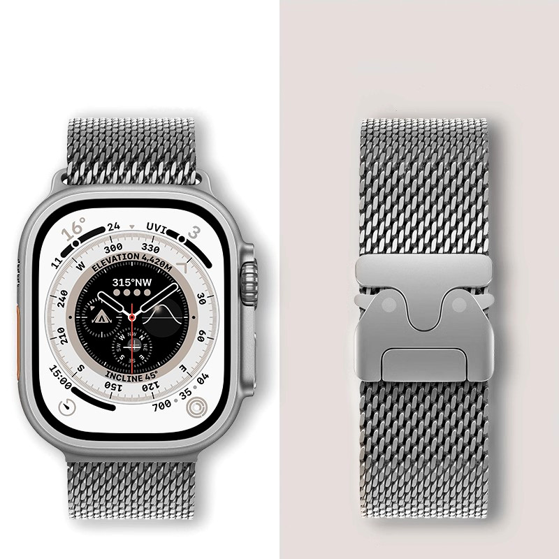 Mesh Coil Strip - ミラネーゼループバンド Apple Watch シリーズ 10 9