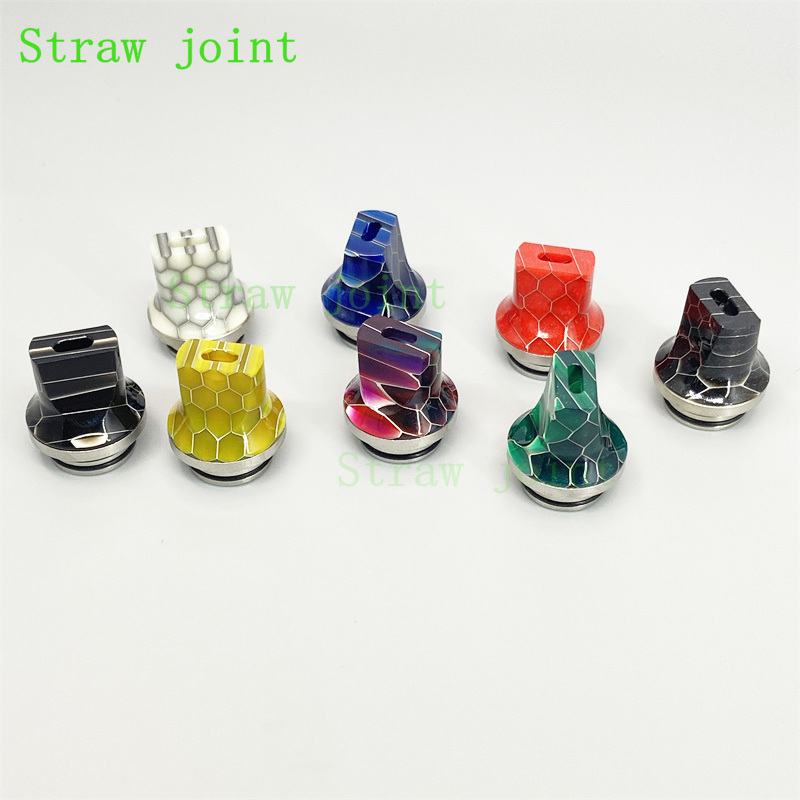 ステンレス鋼の樹脂ストロージョイント、フラットマウス、810 - Drip Tip Resin のレビューと価格