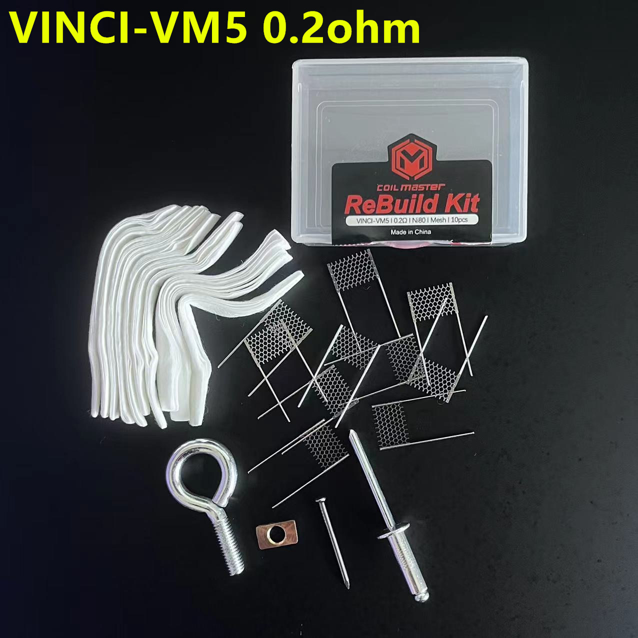 エア再構成可能なメッシュコイルキット、コットンハンドツール、 - Coil Building Kit のレビューと価格