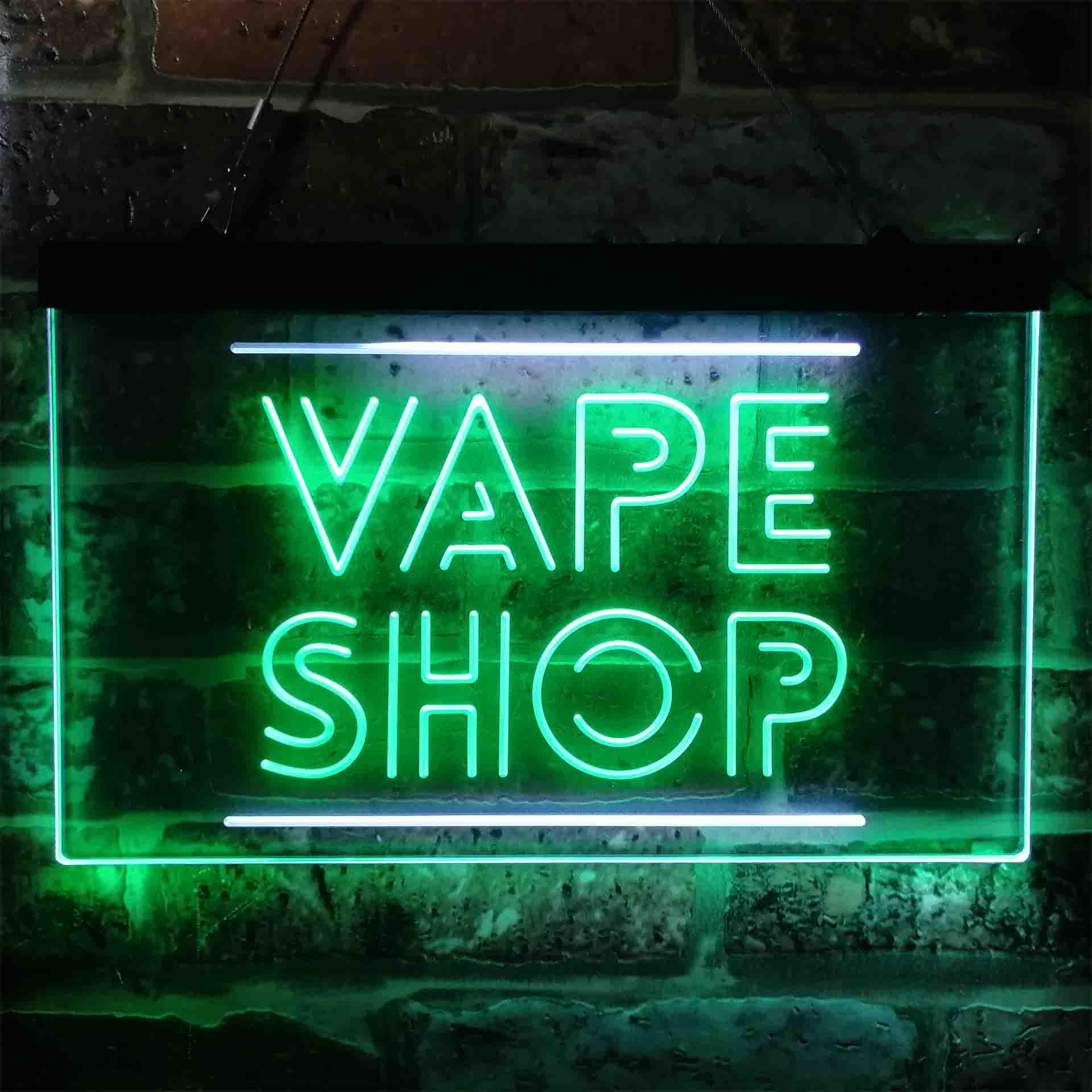 VAPE SHOP デュアルカラー LED ネオンサイン s - Vaping Shop のレビューと価格