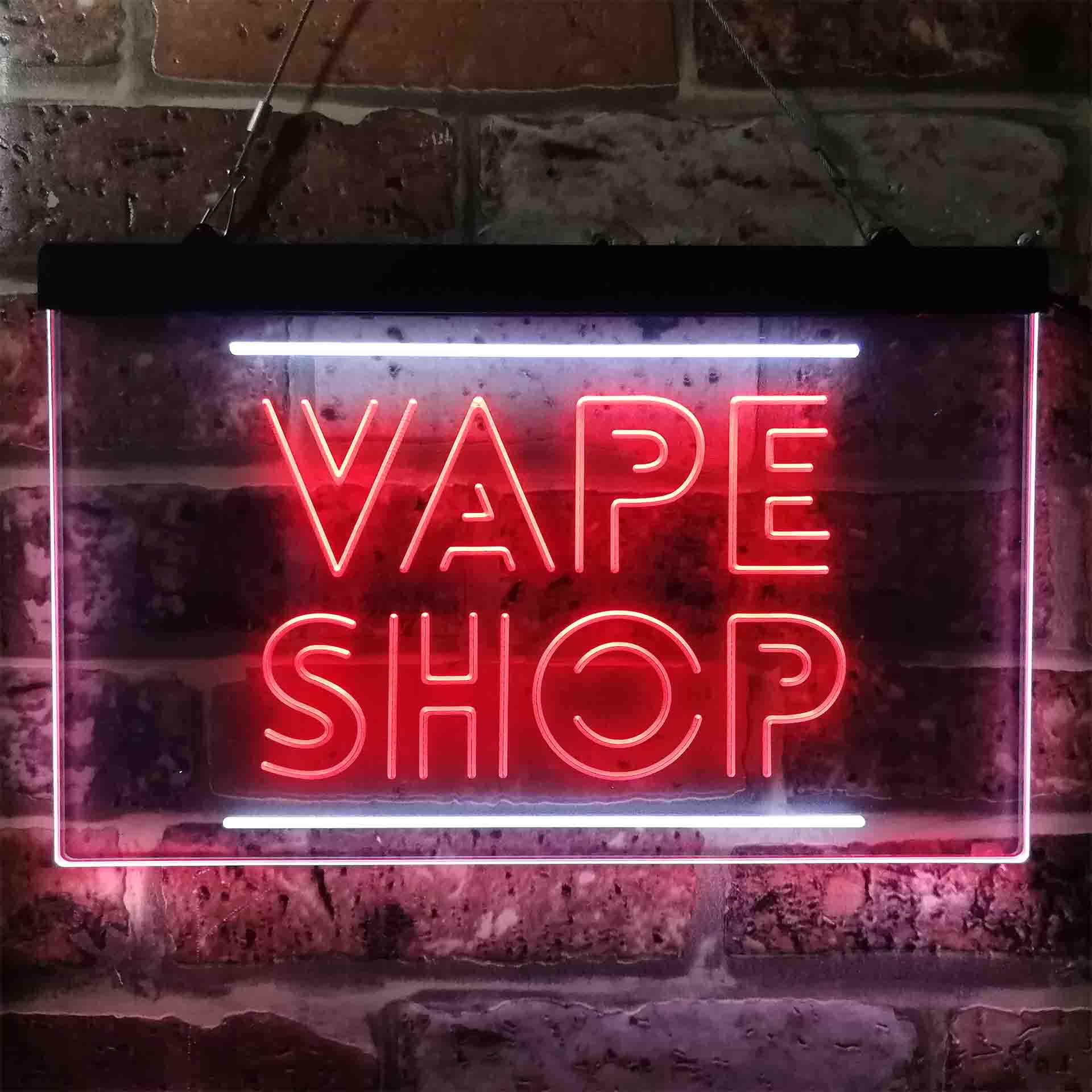 VAPE SHOP デュアルカラー LED ネオンサイン s - Vaping Shop のレビューと価格