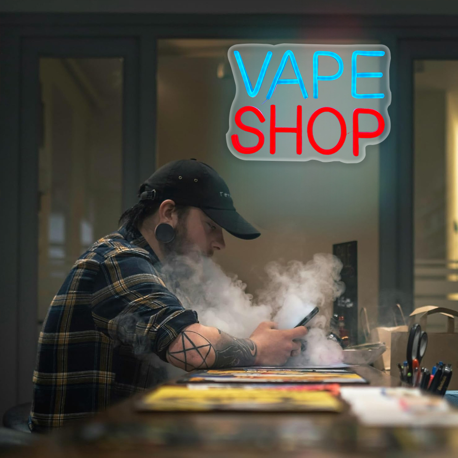 壁の装飾用の電子タバコショップネオンサイン、バー、煙草店、男 - Vaping Shop のレビューと価格