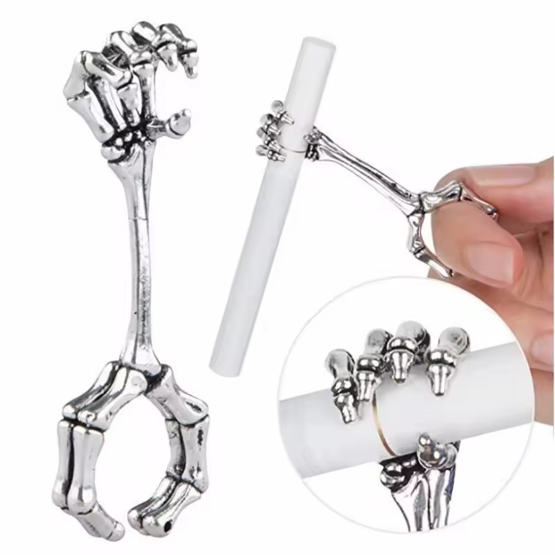 面白いタバコホルダー喫煙リングラックヴィンテージハンドボーン - Vape Ring のレビューと価格