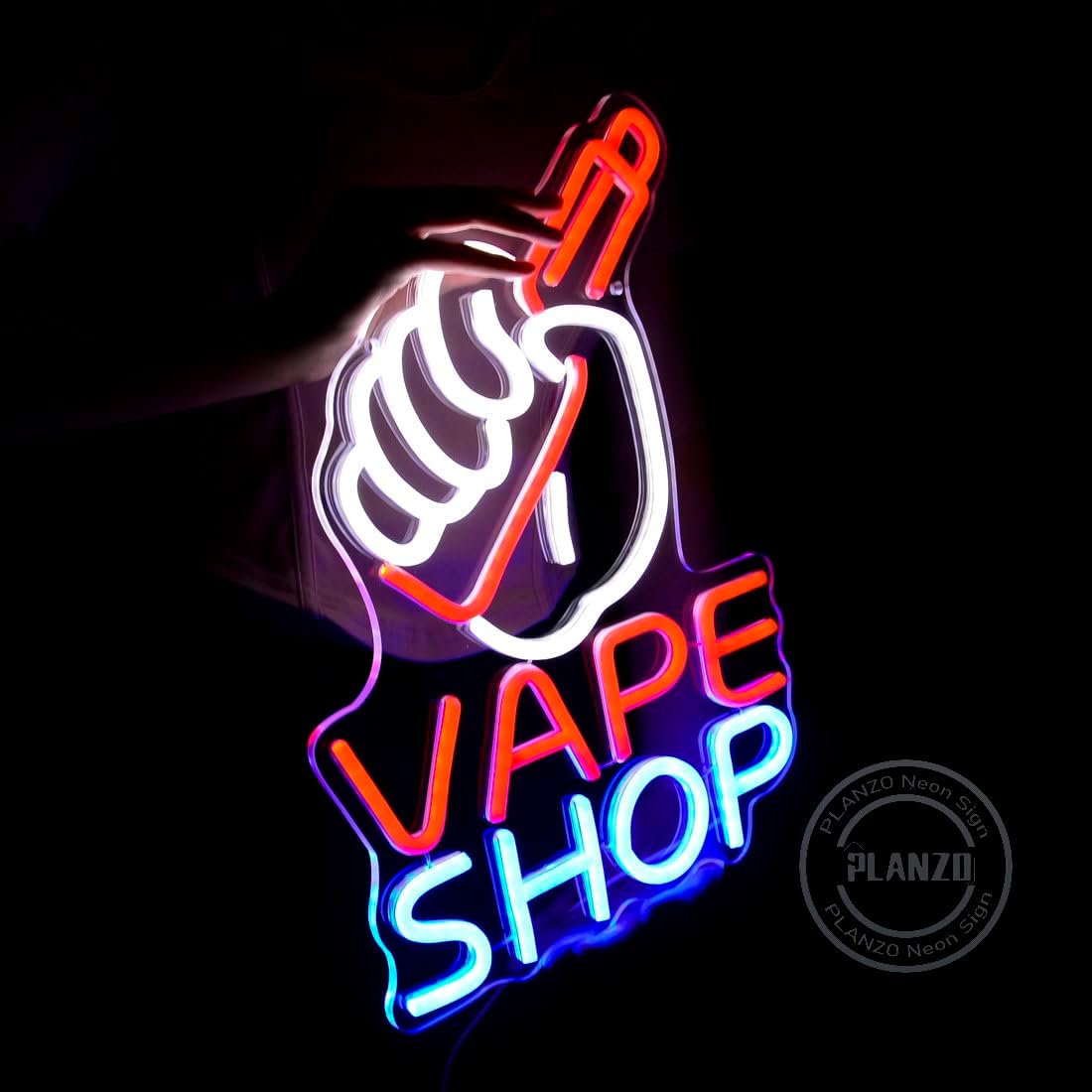 LED付き電子タバコのネオンサイン,タバコ,ビジネスストア, - Vaping Shop のレビューと価格
