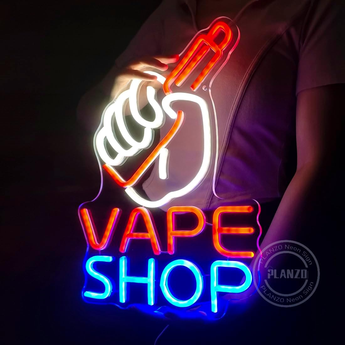 LED付き電子タバコのネオンサイン,タバコ,ビジネスストア, - Vaping Shop のレビューと価格