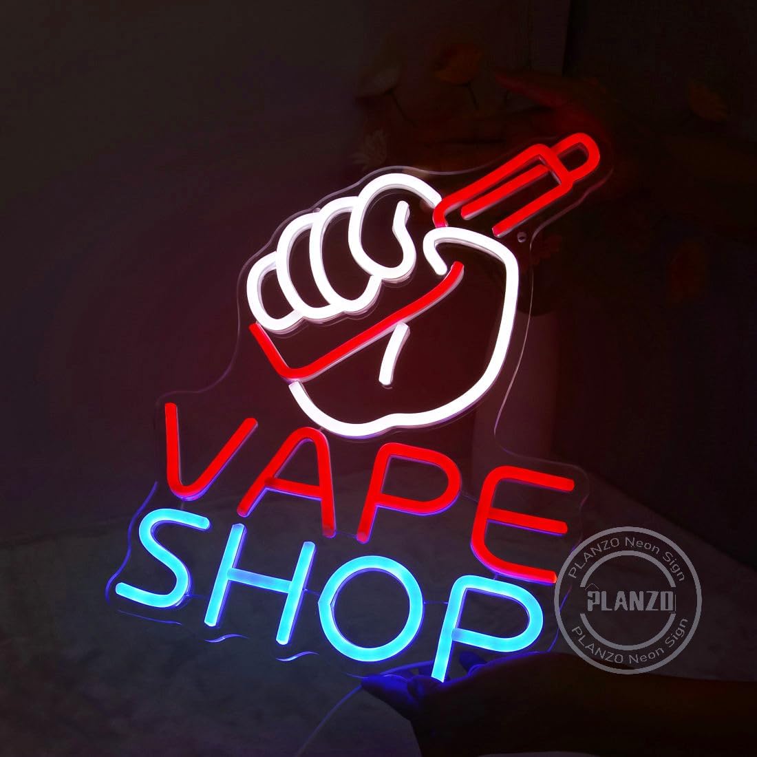 LED付き電子タバコのネオンサイン,タバコ,ビジネスストア, - Vaping Shop のレビューと価格