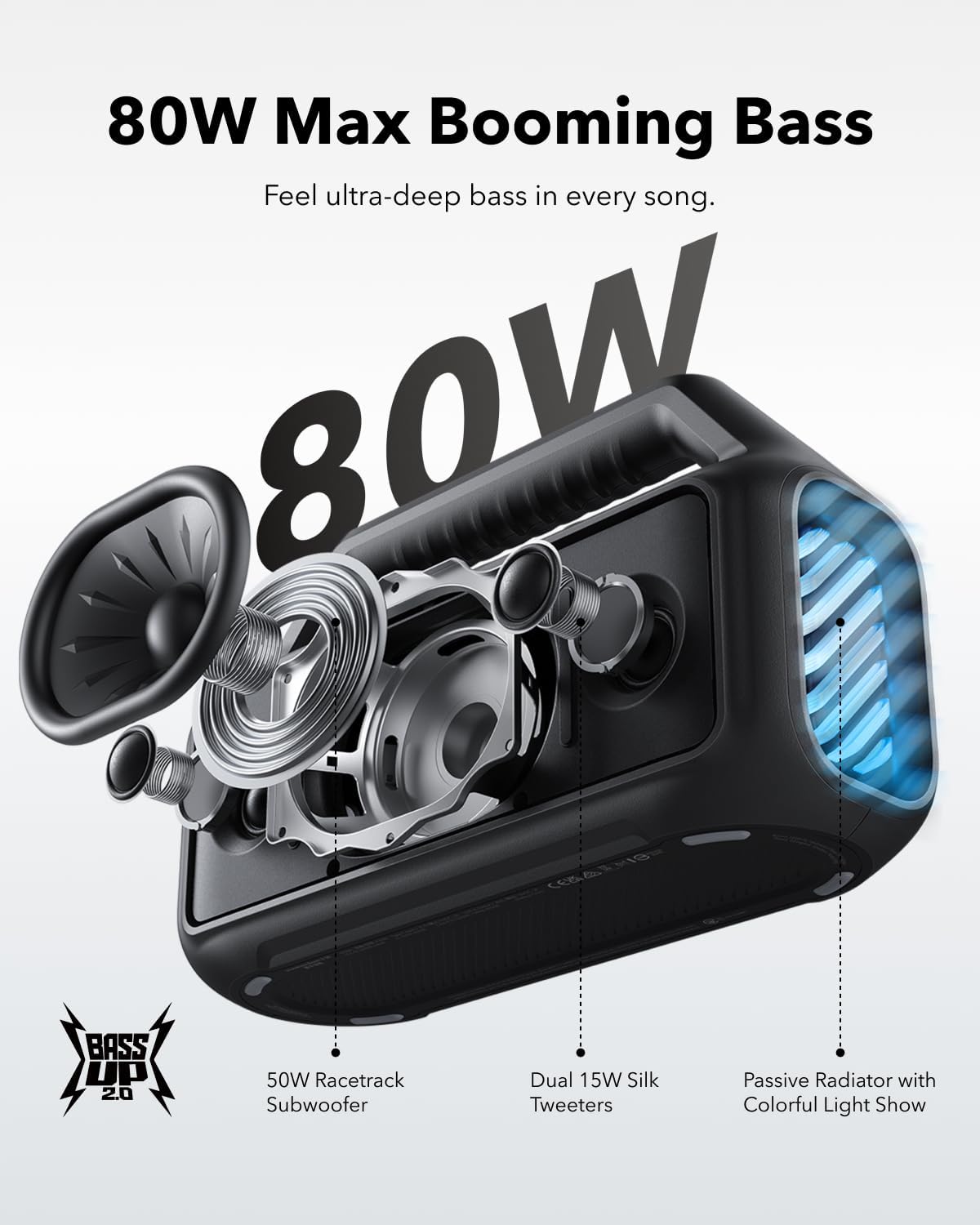 Soundcore Boom V2 by Anker、アウト - Anker Speaker Soundcore Boom 2 のレビューと価格