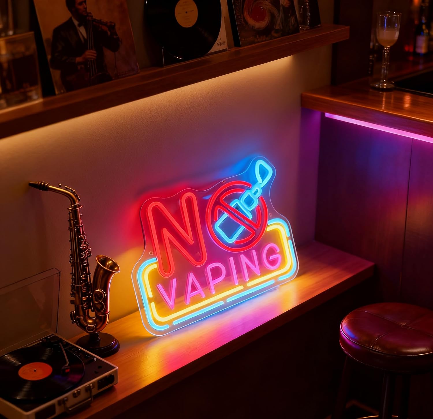 No Vaping LEDネオンサイン USB電源ネオンライ - Vaping Shop のレビューと価格
